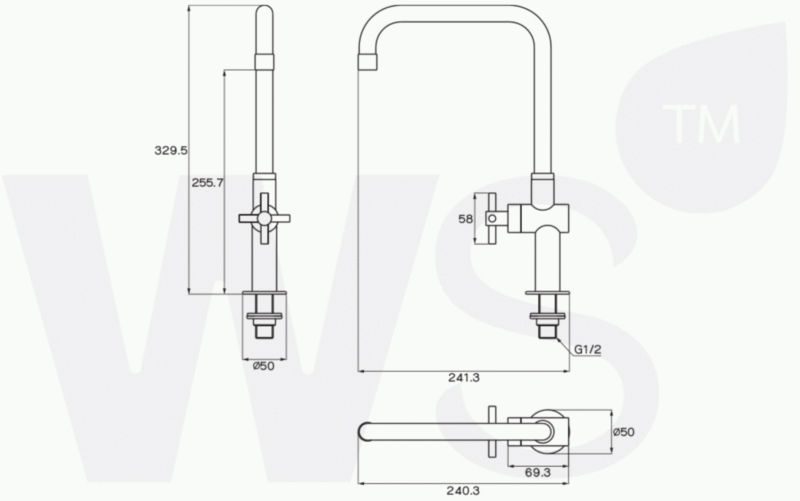 ws-f vòi bep ws-1381L