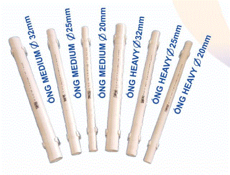 Ống luồn cứng PVC D25 1250N_SAM PHÚ (2.92m/Cây)
