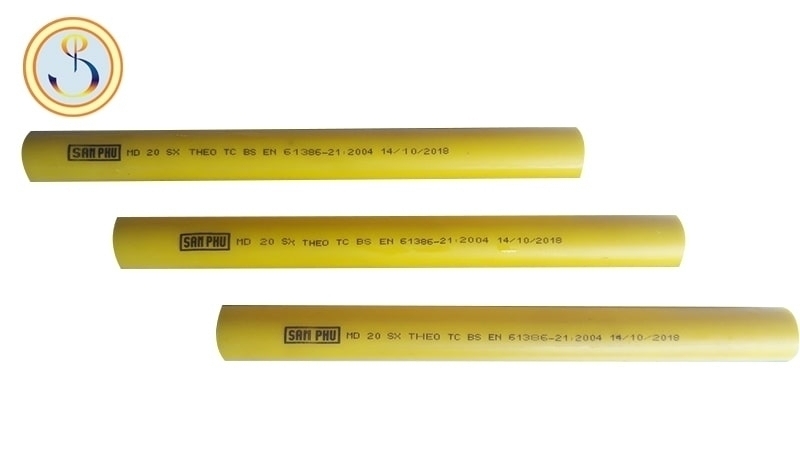 Ống luồn cứng PVC D32 1250N_SAM PHÚ (2.92m/Cây)