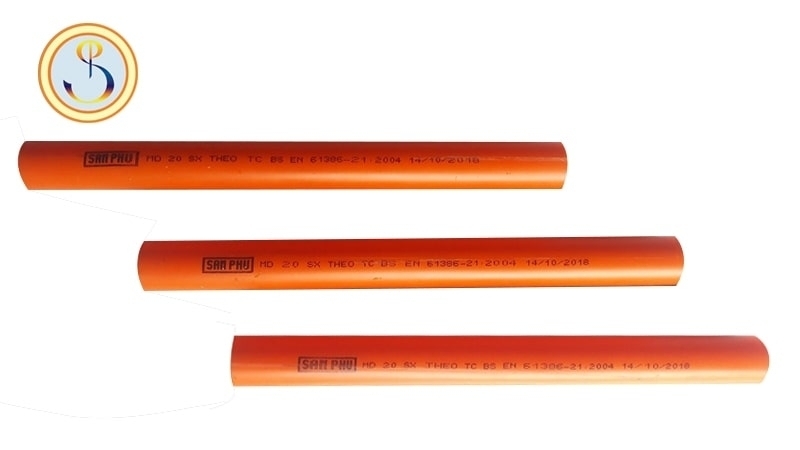 Ống luồn cứng PVC MD1-D20 750N_SAM PHÚ (2.92m/Cây)