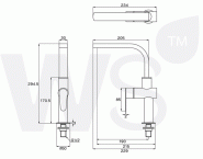 Vòi chậu đơn WS-0931, Dòng Blende