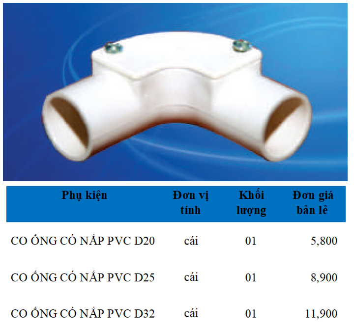 Phụ kiện ống Điện PVC Sam Phú