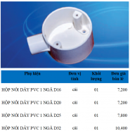 Phụ kiện ống Điện PVC Sam Phú