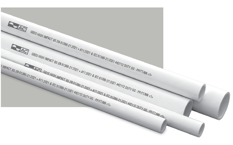 Ống luồn cứng PVC D16 1250N_AC (2.92m/Cây)