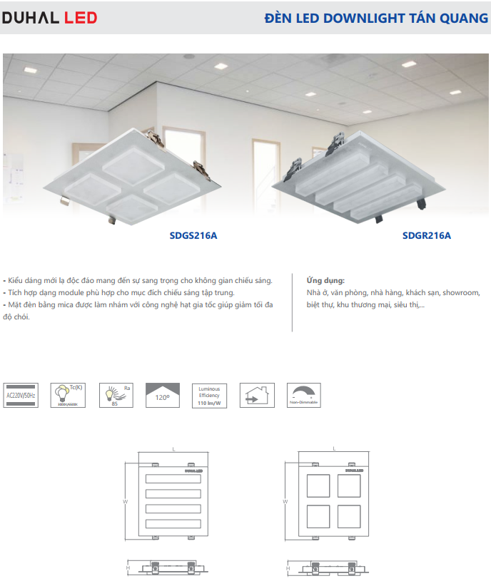 Đèn LED Downlight âm trần