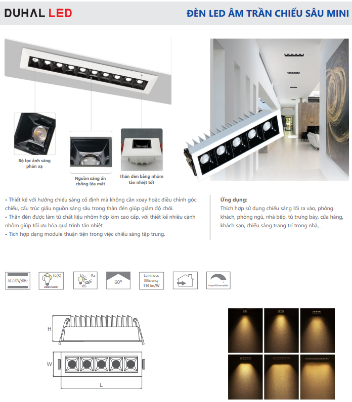 Đèn LED Downlight chiếu sâu