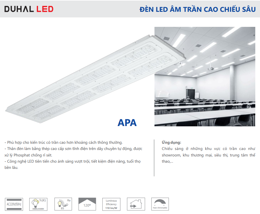 Đèn máng DUHAL