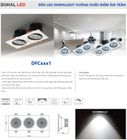 Đèn LED Downlight chiếu điểm