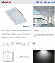 Đèn LED Panel AC âm trần